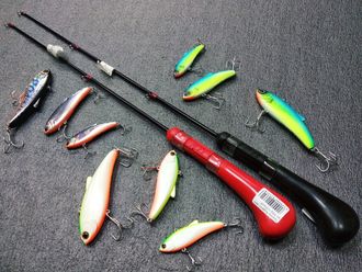 Удочка Angler_21 прямая рукоять, без кивка, кольца нерж. 55см