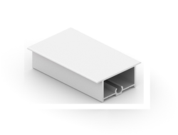 Рамка средняя ЗАКРЫТАЯ  NOVA   Белый Глянец  L=...мм NB0486.VP540.WHGPC.CJ  ARISTO