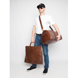 Портплед + дорожная сумка (2 в 1) Palermo Premium 
cognac (арт. 4038-53)