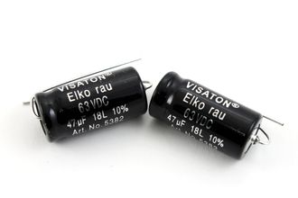 Конденсатор Visaton ELKO 47 мкф 63В 10% электролитический неполярный