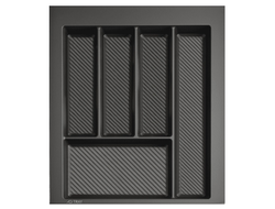 Лоток  для столовых приборов TRAY 450мм, ГРАФИТ  (13.0072)  AQ