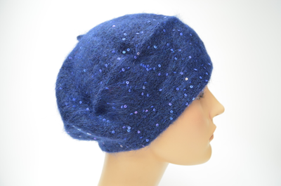 Итальянский берет из мериноса и мохера