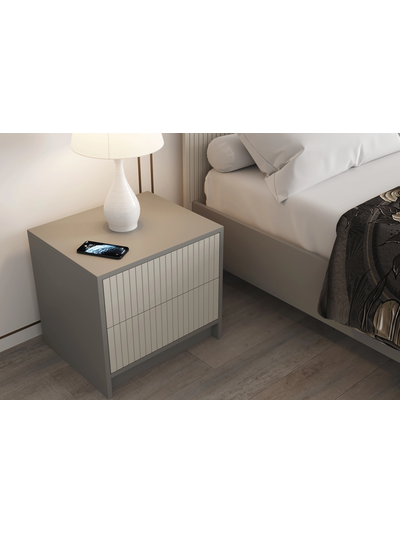 Селена ТМ-001 Тумба прикроватная Шиншилла серая / Кварц грей софт