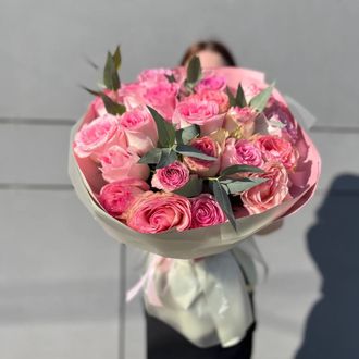 Букет "Розовое небо"