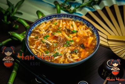 Суп кисло-острый с тофу 酸辣汤 400гр