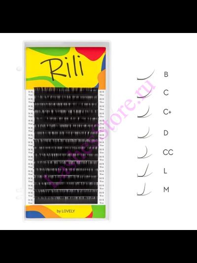 Ресницы чёрные Rili - MIX (16 линий)