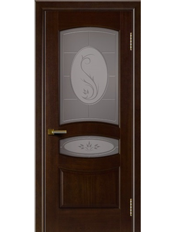 ЛАЙНДОР (УЛЬЯНОВСК)/ МОДЕЛЬ АЛИНА/ ПОЛОТНО ОСТЕКЛЕННОЕ/ ШПОН FINE-LINE/ ТОН 2 (ОРЕХ)