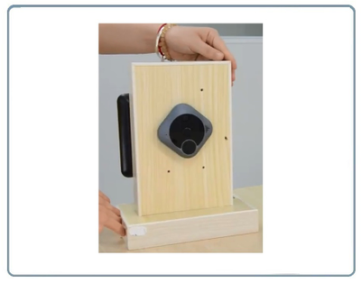 Автономный беспроводной надверный комплект (монитор 7" + панель вызова) с шлюзом LAN с DVR + модуль управления электронным замком, HD (Acebell)