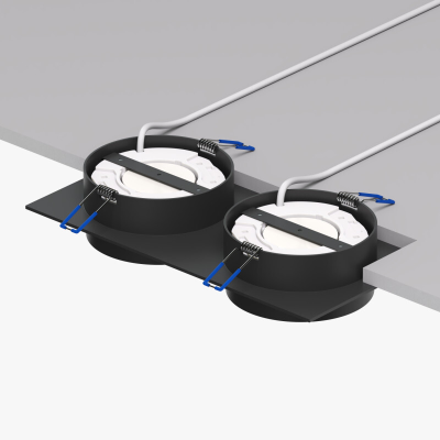 Точечный встраиваемый светильник FLAT DK2092-BK