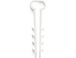 Дюбель-хомут для плоского кабеля STEKKER 5-10 мм, DCL01-5-10, белый, 10 шт.