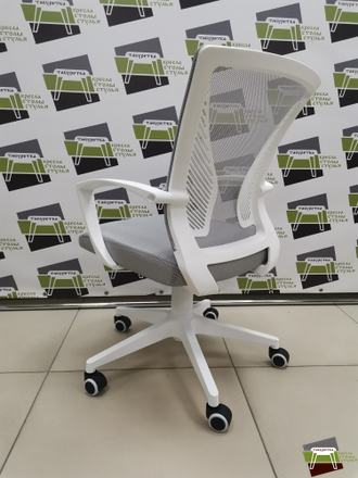 Кресло M-800 Энжел/Angel white pl E71 (серебристый) UTFC