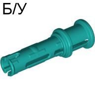 ! Б/У - Technic, Pin 3L with Friction Ridges and Stop Bush, Dark Turquoise (32054 / 4140804) - Б/У