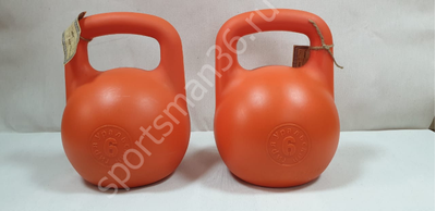 Гиря Титан 6 кг пластиковая