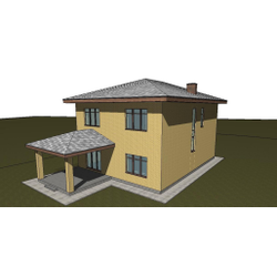 Двухэтажный дом с четырьмя спальнями 191м² (S83)