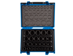 Набор ударных торцевых головок 1/2", двенадцатигранные, 8-36 мм, 27 предметов KING TONY 4827MP