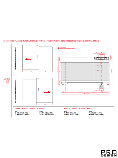 Раздвижная система Magic EQUAL для двери 68-110см до 40кг (черный анод.) (38-40 мм)