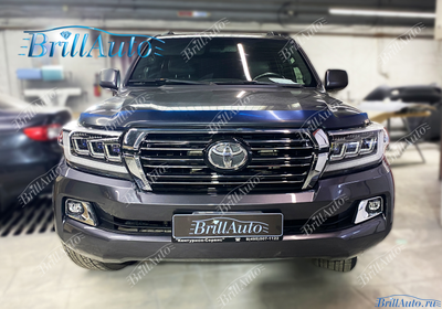 Рестайлинг Toyota Land Cruiser 200 07-15 стиль 21 + фары стиль LC300