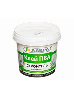 Клей ПВА Универсальный Строитель (Лакра) 0,9кг