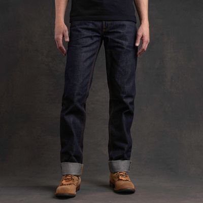Джинсы =Brave Star= True Straight 14oz Hardline Japan Selvage Denim