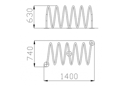 1439.5.5 Велопарковка «Спираль» (5 мест)