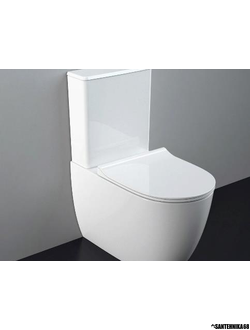 Унитаз компакт пристенный Vitra Sento 9830B003-7204 с тонким сиденьем микролифт