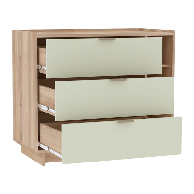 Гостиная ФЛЕКС - ФЛЕКС 6 Комод Дуб Комано-Шалфей