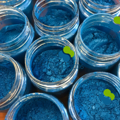Перламутровый пигмент мика "Яркий Голубой" 10-60 мкм 5 г