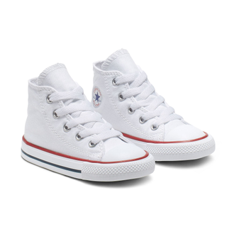 Кеды Converse All Star белые высокие детские фото