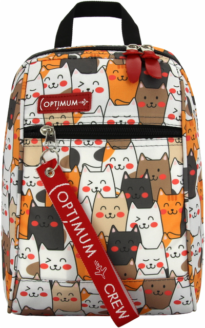 Рюкзак с одной лямкой - сумка на грудь Optimum XXL RL, котики