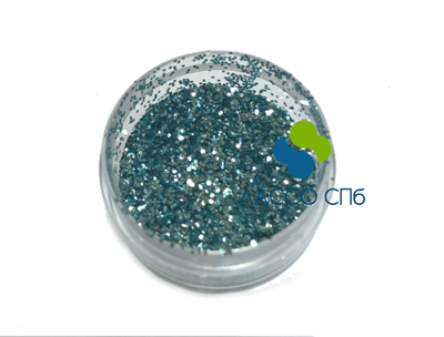 Глиттер блёстки "Голубой Жемчуг" 0,4 мм 1 кг