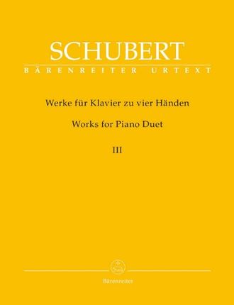 Schubert. Werke für Klavier zu 4 Händen Band 3