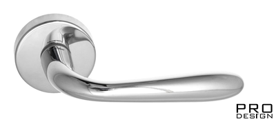 Дверная ручка на круглом основании Fratelli Cattini "GOCCIA" 7-CR полированный хром