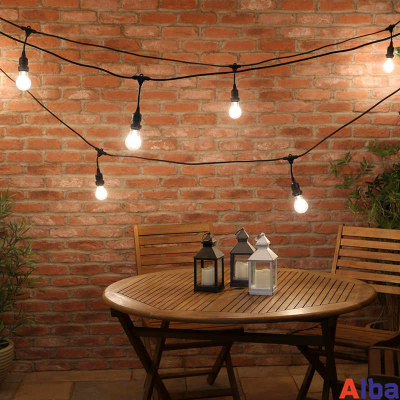 Ламполайт 10*0,2 м, черный провод