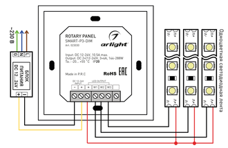 Панель Arlight Rotary SMART-P3-DIM