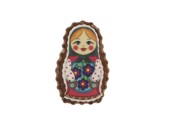 Тульский Пряник "Матрешка" с декором и повидлом  150 гр.