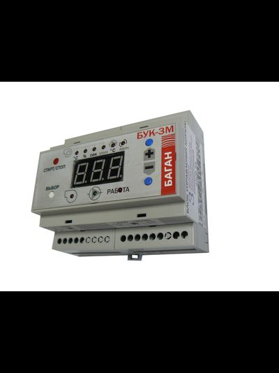 Блок управления твердотопливным котлом БУК-3М на дин-рейку