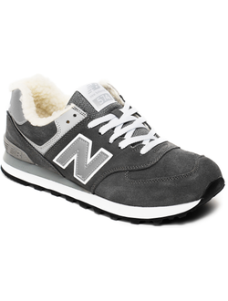 New Balance 574 Grey с мехом