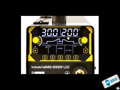 Инверторный сварочный полуавтомат КЕДР IndustrialМIG-200DP LCD (230В, 30-200А)
