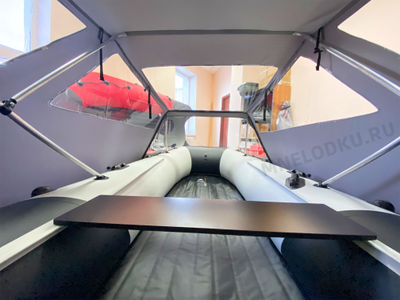Тент ходовой Таймень RX 3900 внутри лодки