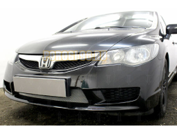 Защита радиатора Honda Civic 4D VIII (рестайлинг) 2008-2012 chrome