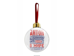 Новогодний ёлочный шар #1 Антон