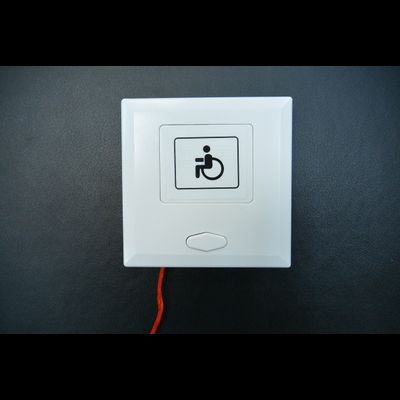 Кнопка вызова  ПУЛЬСАР для санузла со шнуром Аш. Кнопка вызова со шнурком (Аш) система ИСТОК-СМАРТ