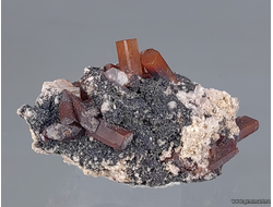 Топаз на риолите. Мексика.