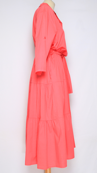 Платье - рубашка "ЯРУСЫ" малина, чёрное до р.50