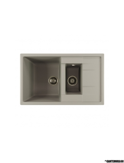 Мойка из искусственного мрамора MIXLINE ML-GM22 двухчашевая с крылом 495*770*195мм