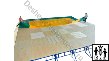 Сборка помоста для борцовского ковра