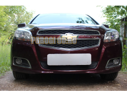 Защита радиатора Chevrolet Malibu VIII рестайлинг 2011-2014 black