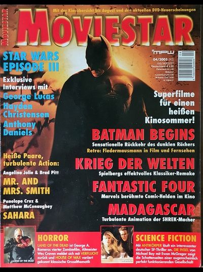 Moviestar Magazine April 2005 Batman, Star Wars, Иностранные журналы о кино, Intpressshop