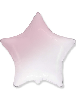 Фольгированный шар с гелием "Звезда розовый градиент" 45 см