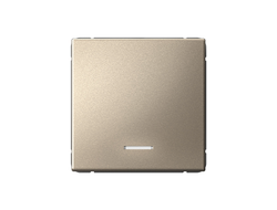 Systeme Electric ArtGallery Шампань Выключатель одноклавишный с подсветкой, сх.1а, 10АХ, механизм